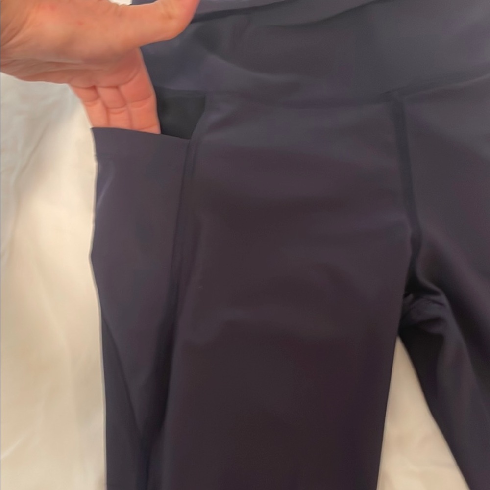 Women's Navy Workout Pants - Picture 6 of 6